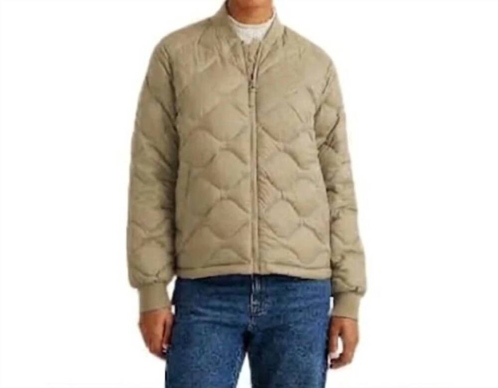 NEW EDDIE BAUER down puffer bomber jacket - plus in pumice
